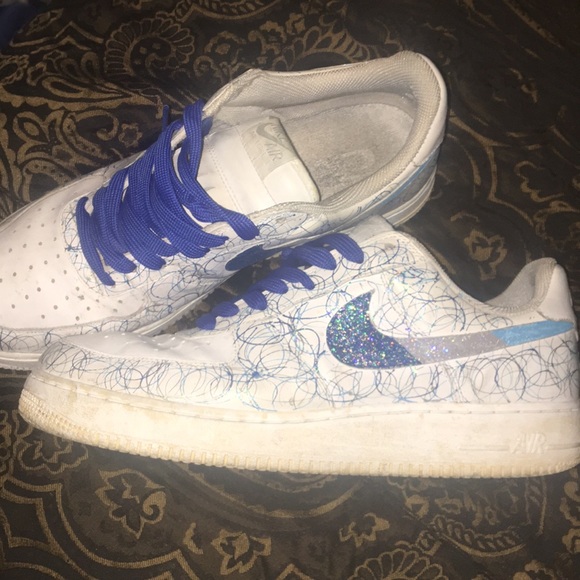 Custom painted Nike Air Force 1 20th Anniversary - Picture 2 of 7